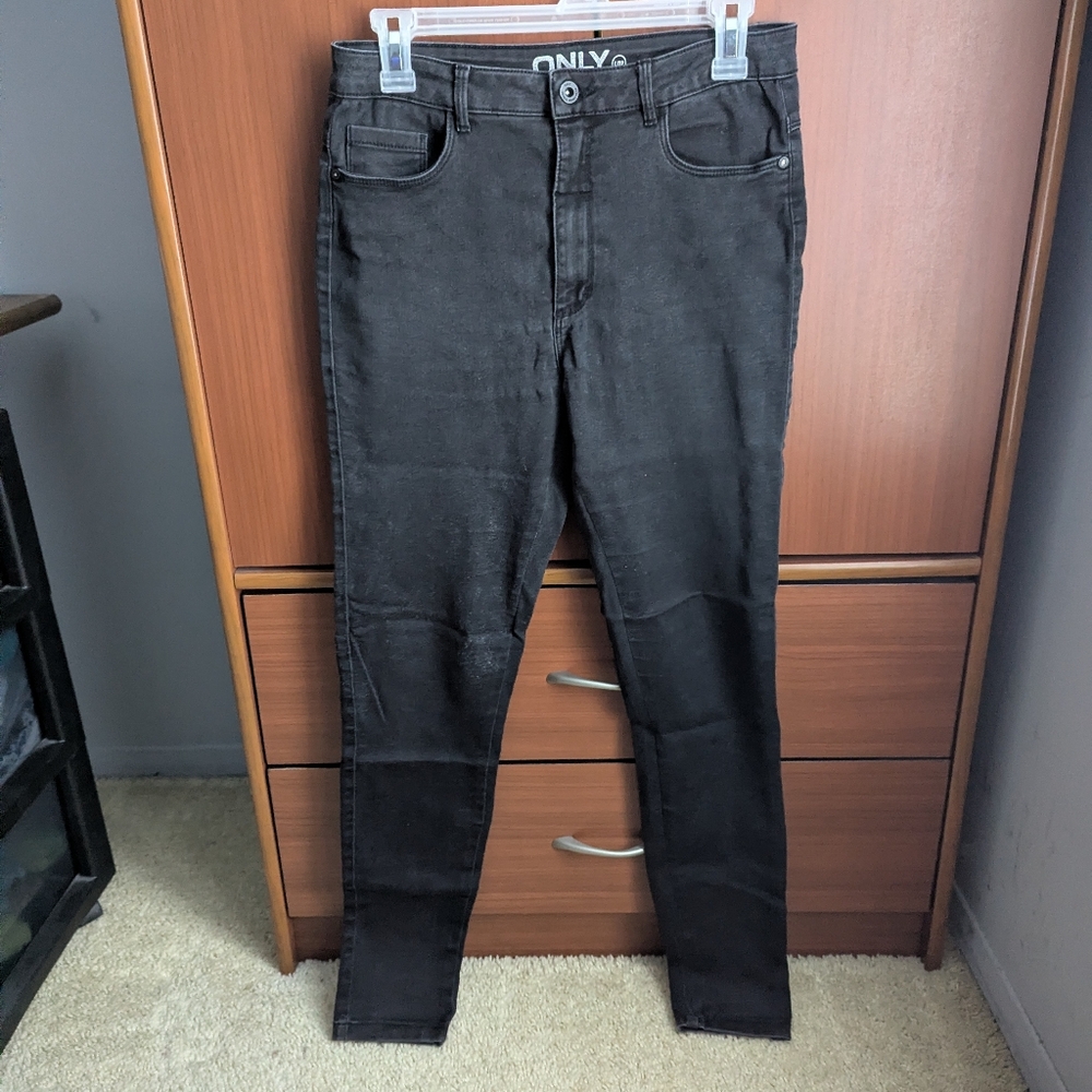 Only black skinny jeans size women's L